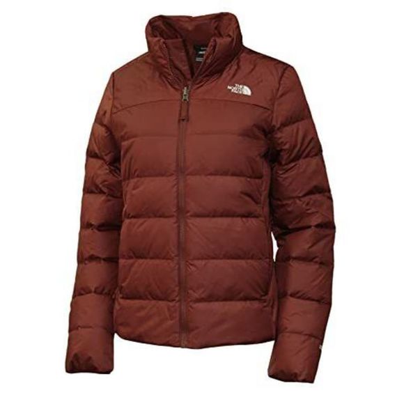 The North Face Flare NF0A55XBBDQ Women's Brick Red Full Zip Puffer Jacket DTF328 - Picture 4 of 4